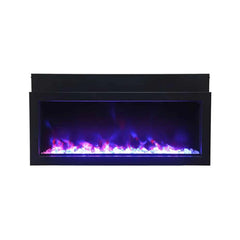 Amantii Panorama Extra Slim 40 Inch Smart Indoor or Outdoor Linear Electric Fireplace - Green Vista Living