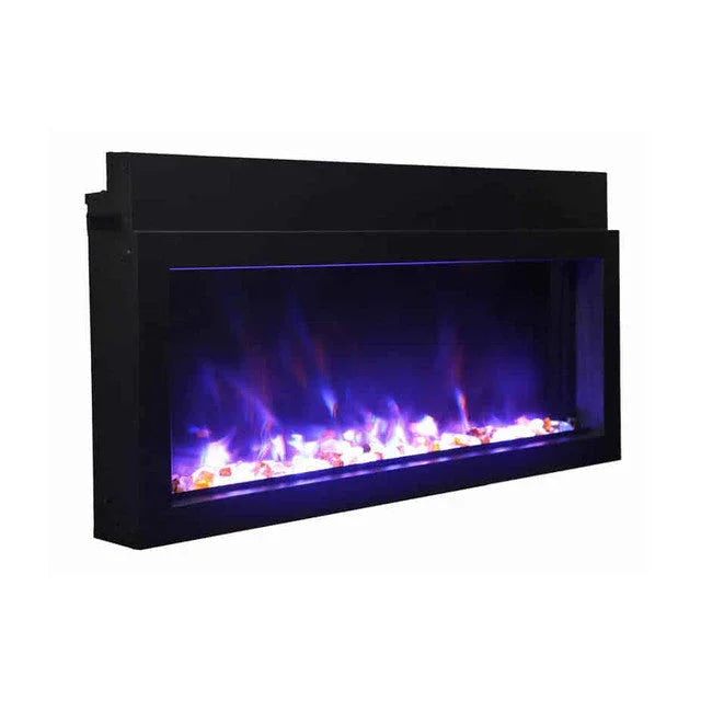 Amantii Panorama Extra Slim 50 Inch Smart Indoor or Outdoor Linear Electric Fireplace - Green Vista Living