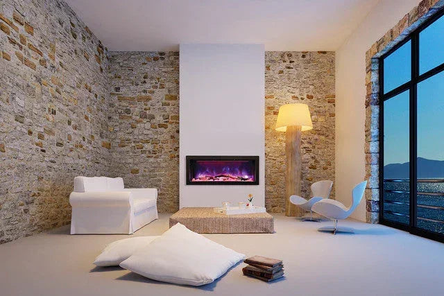Amantii Panorama BI-50-DEEP-OD Deep 50 Inch linear Indoor or Outdoor Electric Fireplace - Green Vista Living