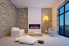 Amantii Panorama BI-40-DEEP-OD Deep 40 Inch linear Indoor or Outdoor Electric Fireplace - Green Vista Living
