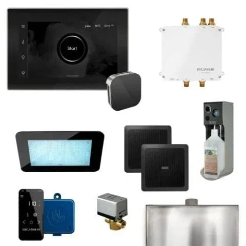 Mr. Steam Bliss Programmable Steam Generator Control Kit with iSteamX Control and Aroma Glass Steamhead - Green Vista Living