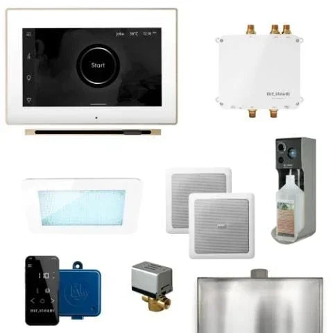 Mr. Steam Bliss Linear Programmable Steam Generator Control Kit with iSteamX Control and Linear Steamhead - Green Vista Living