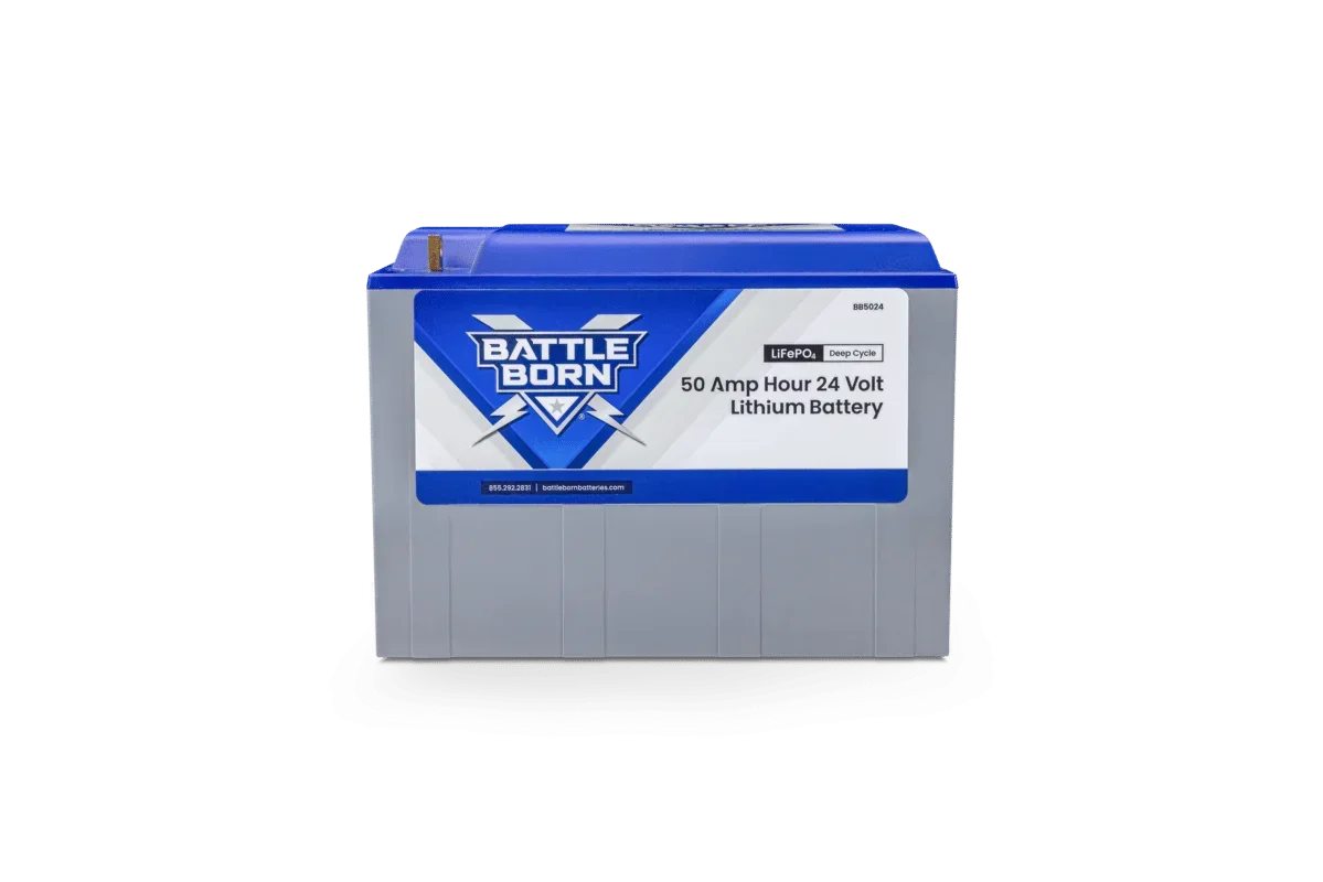 Battle Born 50Ah 24V LiFePO4 Deep Cycle Battery - Green Vista Living