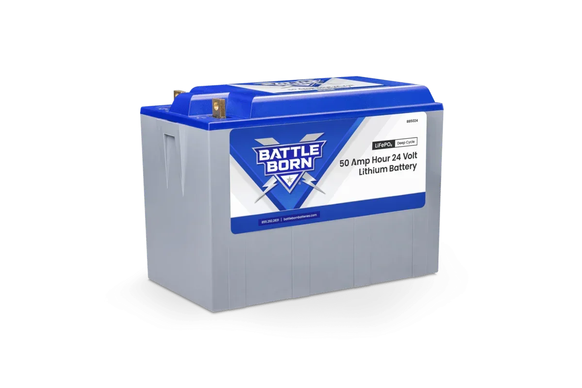 Battle Born 50Ah 24V LiFePO4 Deep Cycle Battery - Green Vista Living
