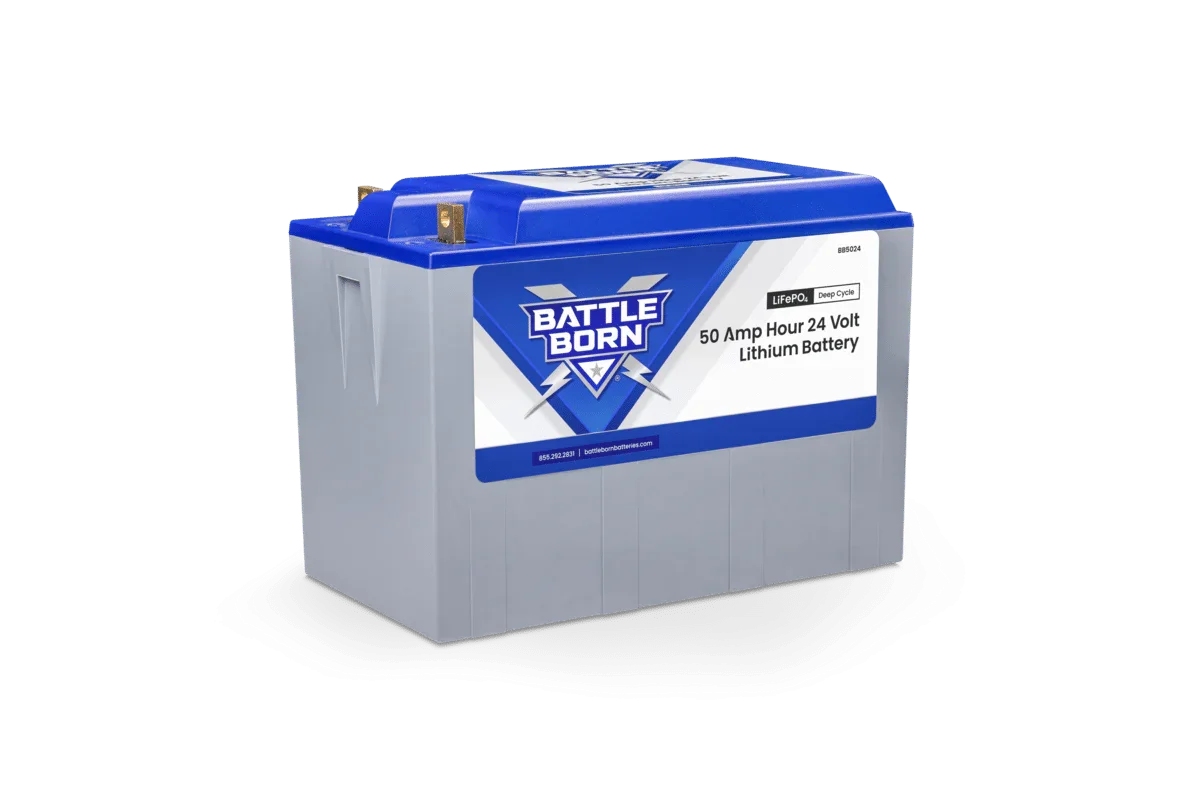 Battle Born 50Ah 24V LiFePO4 Deep Cycle Battery - Green Vista Living