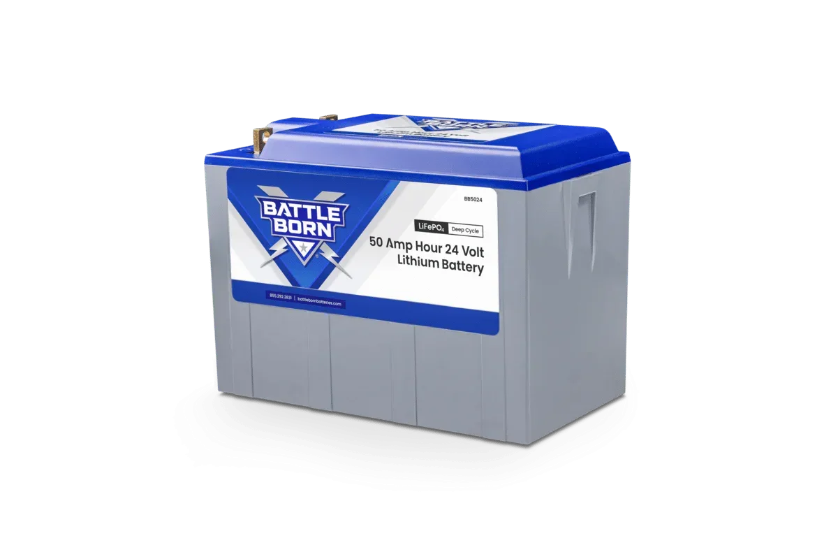 Battle Born 50Ah 24V LiFePO4 Deep Cycle Battery - Green Vista Living