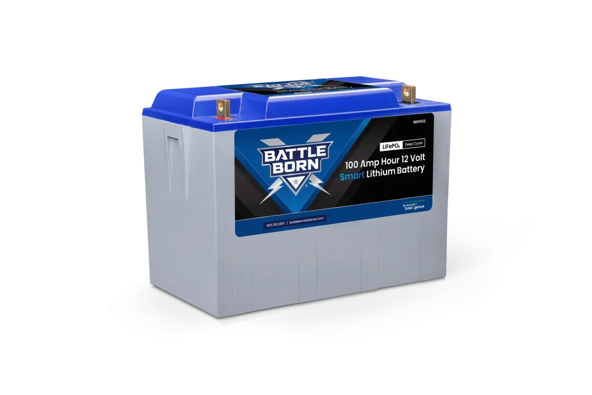 Battle Born 100Ah 12V Smart LiFePO4 Deep Cycle Battery - Green Vista Living