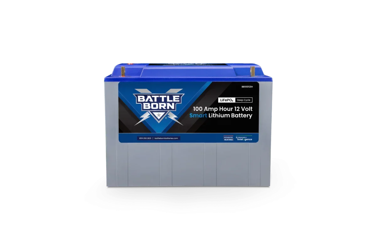 Battle Born 100Ah 12V Smart Heated LiFePO4 Deep Cycle Battery Kit - Green Vista Living