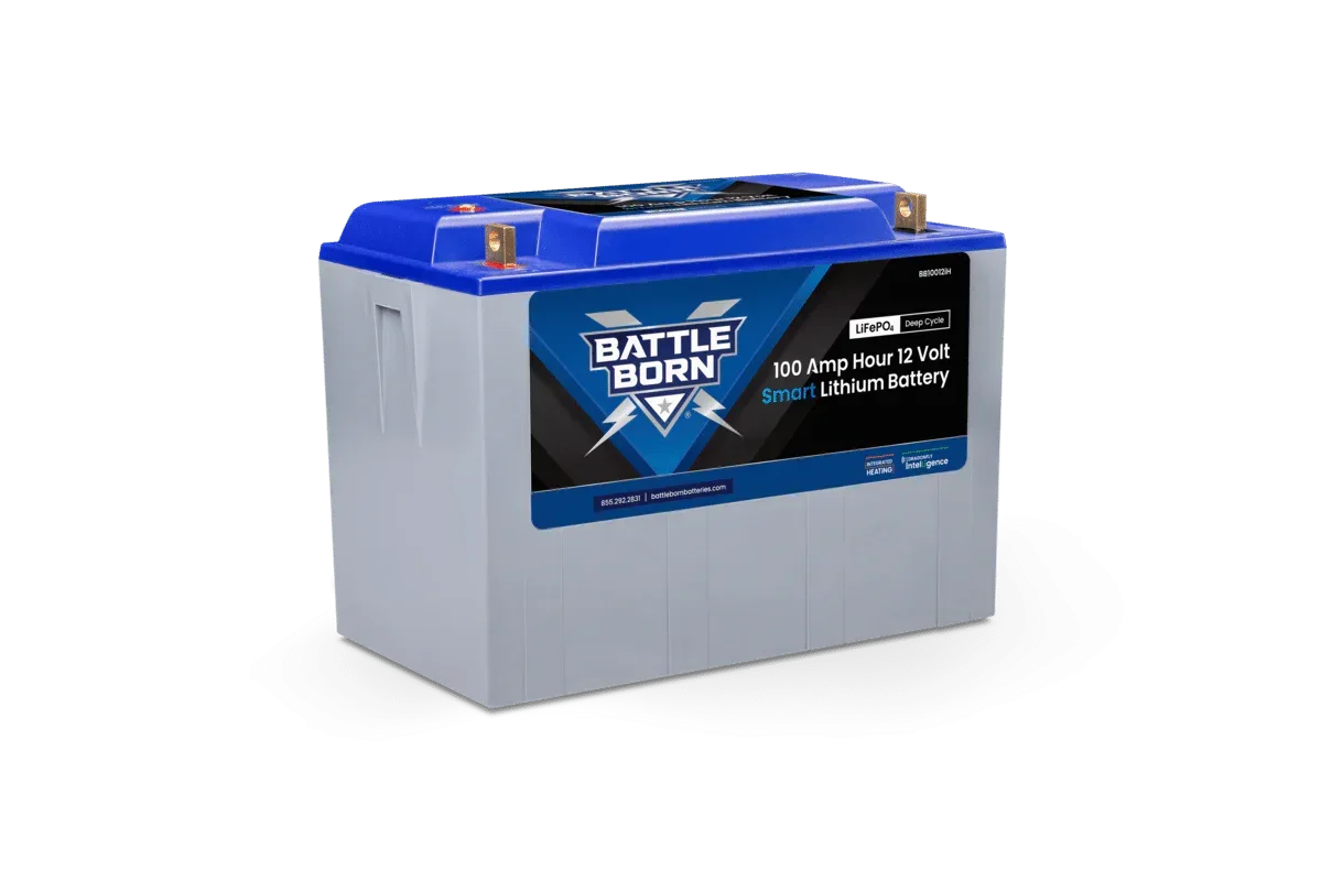 Battle Born 100Ah 12V Smart Heated LiFePO4 Deep Cycle Battery Kit - Green Vista Living
