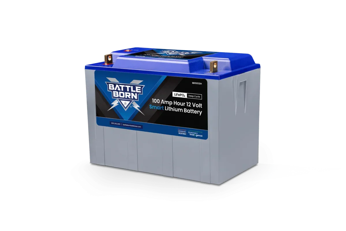 Battle Born 100Ah 12V Smart Heated LiFePO4 Deep Cycle Battery Kit - Green Vista Living