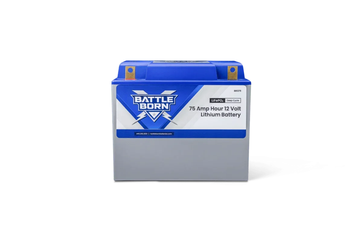 Battle Born 75Ah 12V Group 24 LiFePO4 Deep Cycle Battery - Green Vista Living
