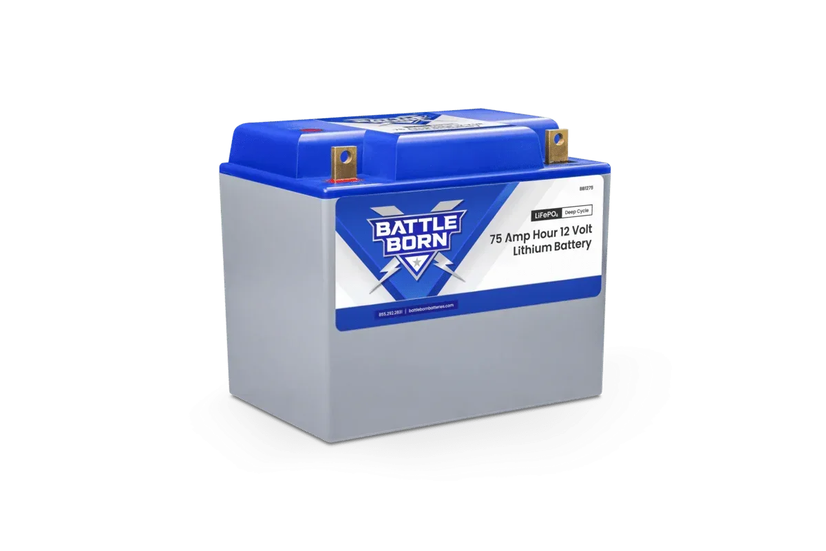 Battle Born 75Ah 12V Group 24 LiFePO4 Deep Cycle Battery - Green Vista Living