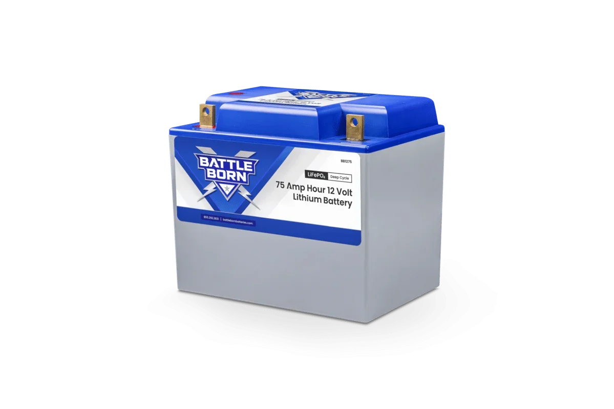 Battle Born 75Ah 12V Group 24 LiFePO4 Deep Cycle Battery - Green Vista Living