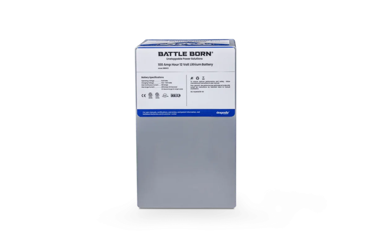 Battle Born 100Ah 12V GC2 LiFePO4 Deep Cycle Battery - Green Vista Living