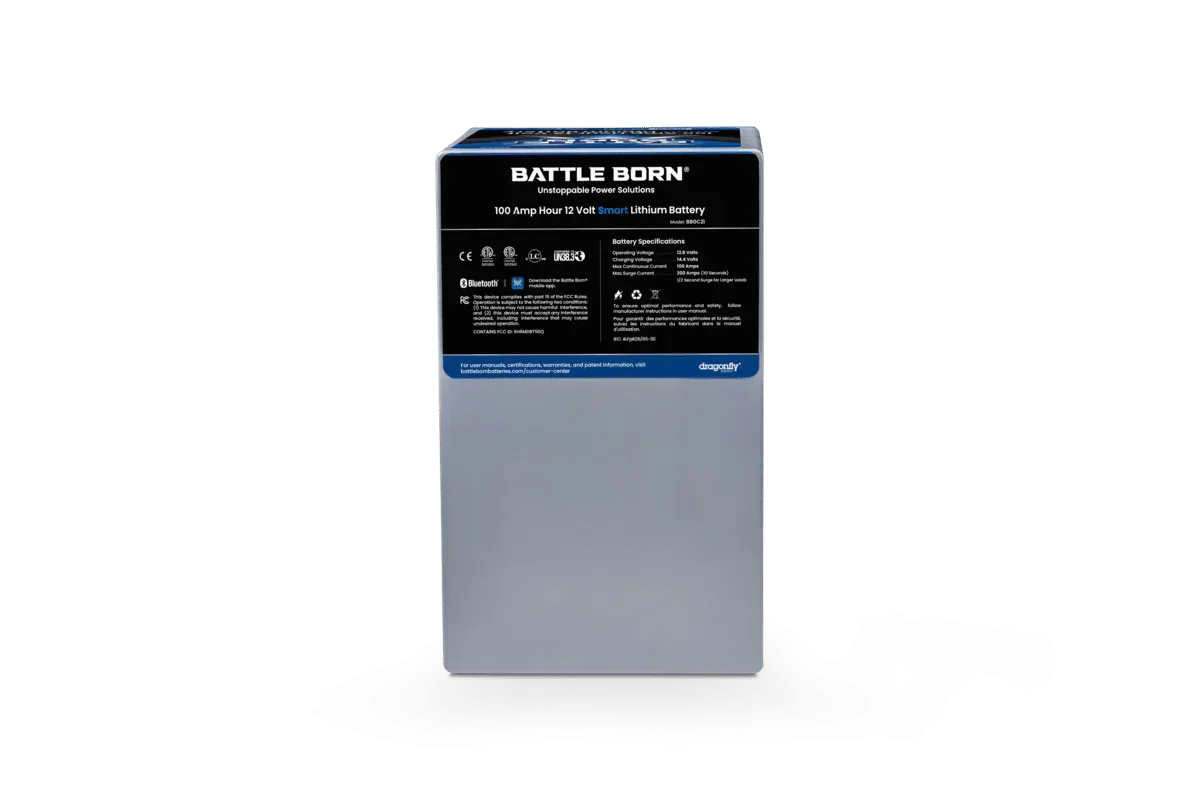 Battle Born 100Ah 12V GC2 Smart LiFePO4 Deep Cycle Battery - Green Vista Living