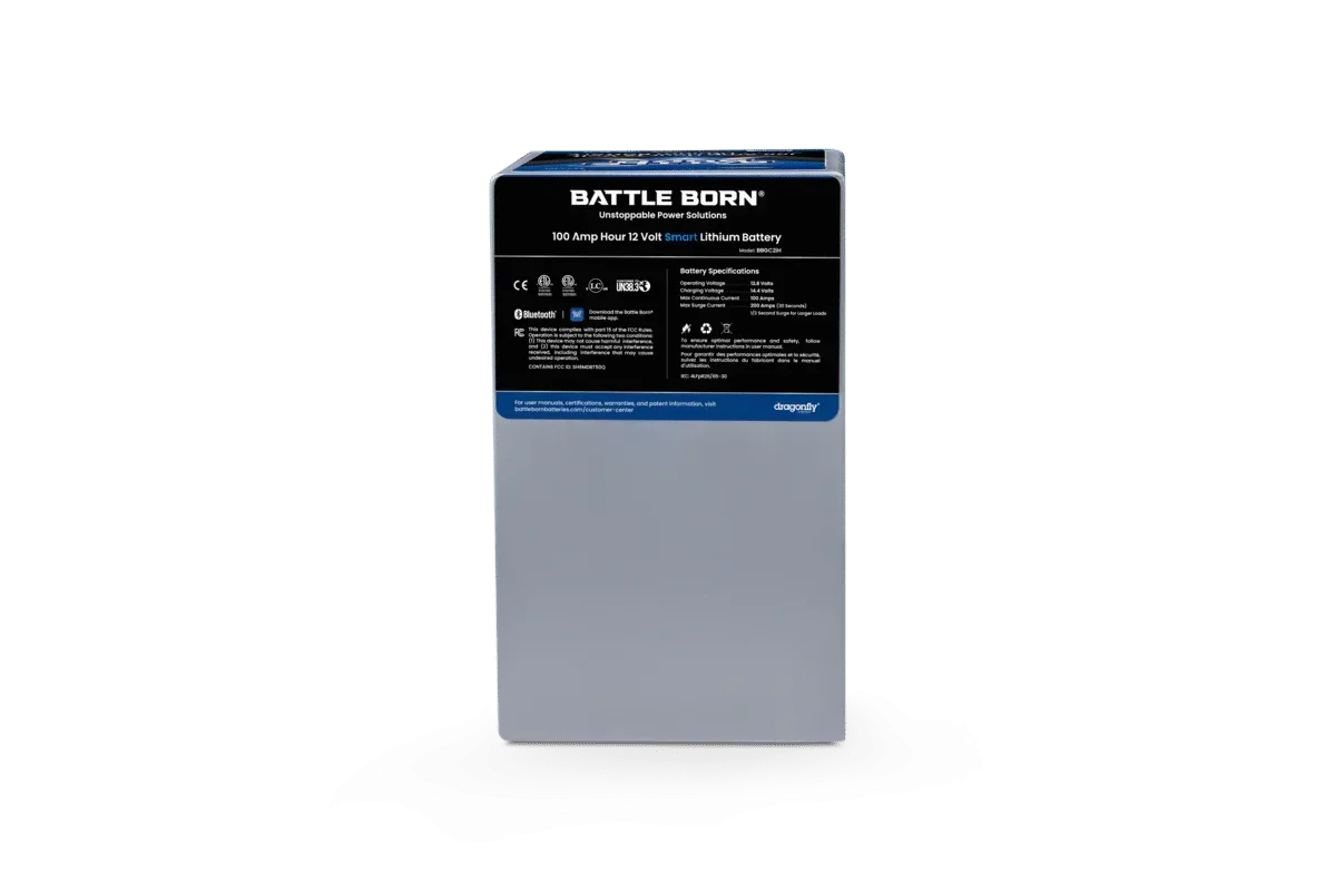 Battle Born 100Ah 12V GC2 Smart Heated LiFePO4 Deep Cycle Battery Kit - Green Vista Living