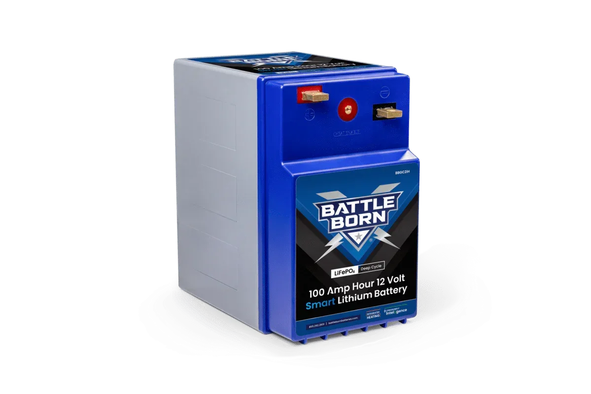 Battle Born 100Ah 12V GC2 Smart Heated LiFePO4 Deep Cycle Battery Kit - Green Vista Living