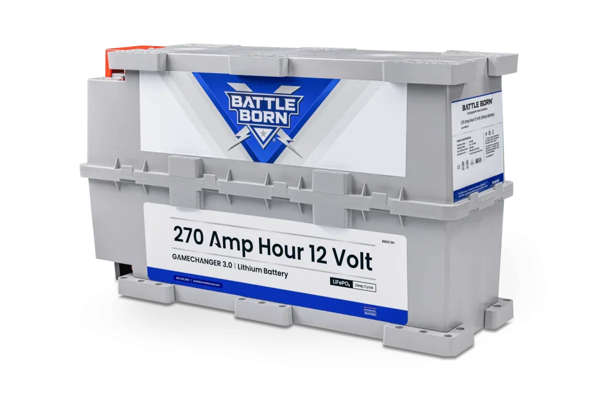 Battle Born 270Ah 12V GC3 LiFePO4 Heated Battery Kit - Green Vista Living
