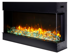 Remii BAY-SLIM 3 Sided Smart Electric Fireplace - Green Vista Living