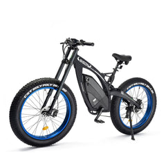 Ecotric 48v 17.5AH 1000W big fat tire ebike Bison-Matt Black - Green Vista Living