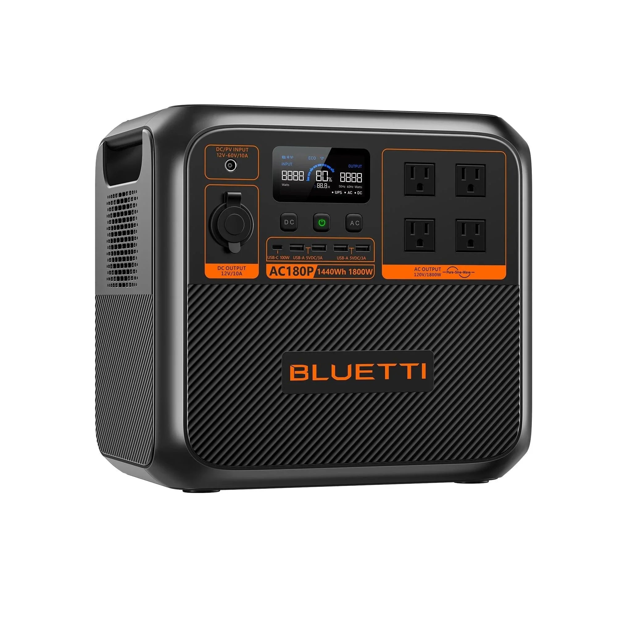 BLUETTI AC180P Portable Power Station Solar Generator - Green Vista Living