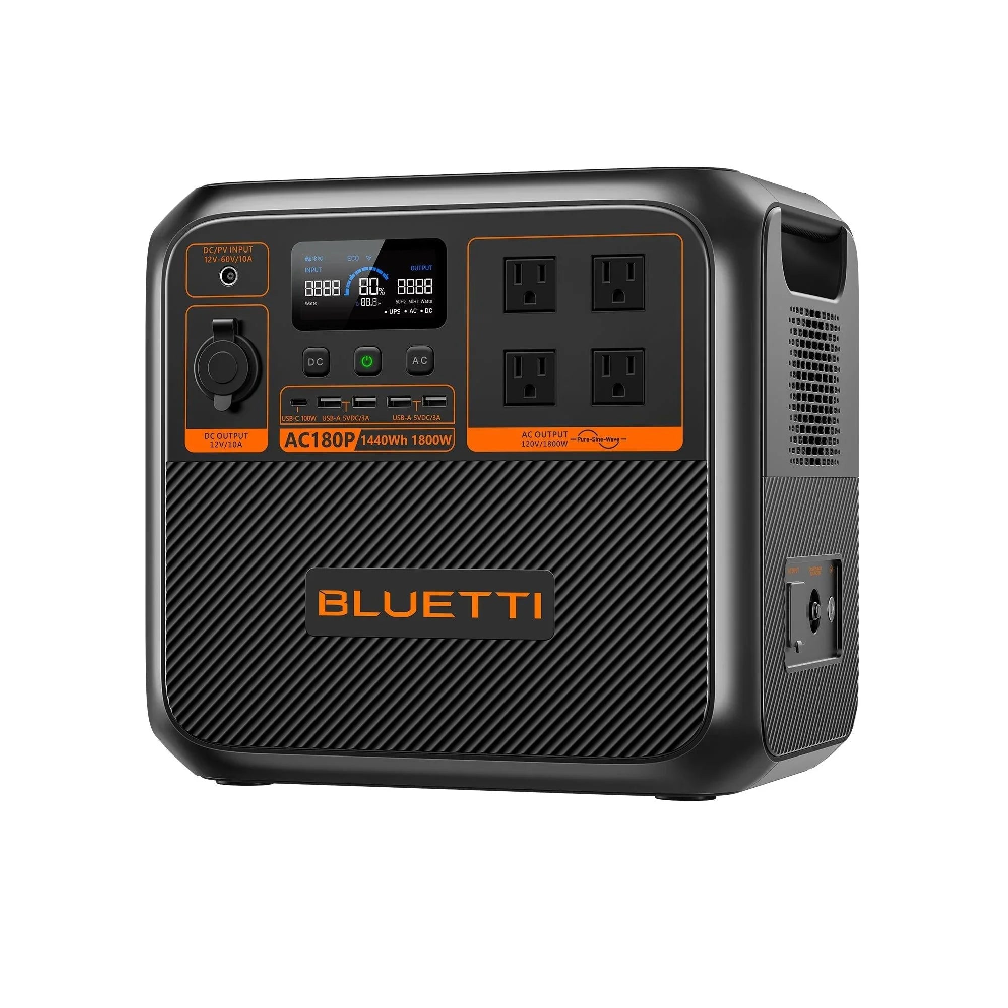 BLUETTI AC180P Portable Power Station Solar Generator - Green Vista Living