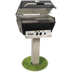 Broilmaster P3X Premium Propane Gas Grill With 48" Stainless Steel In-Ground Post
