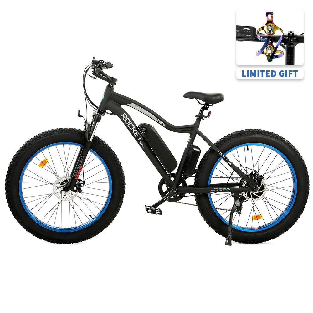 UL Certified-Ecotric Rocket Fat Tire Beach Snow Electric Bike - Blue - Green Vista Living