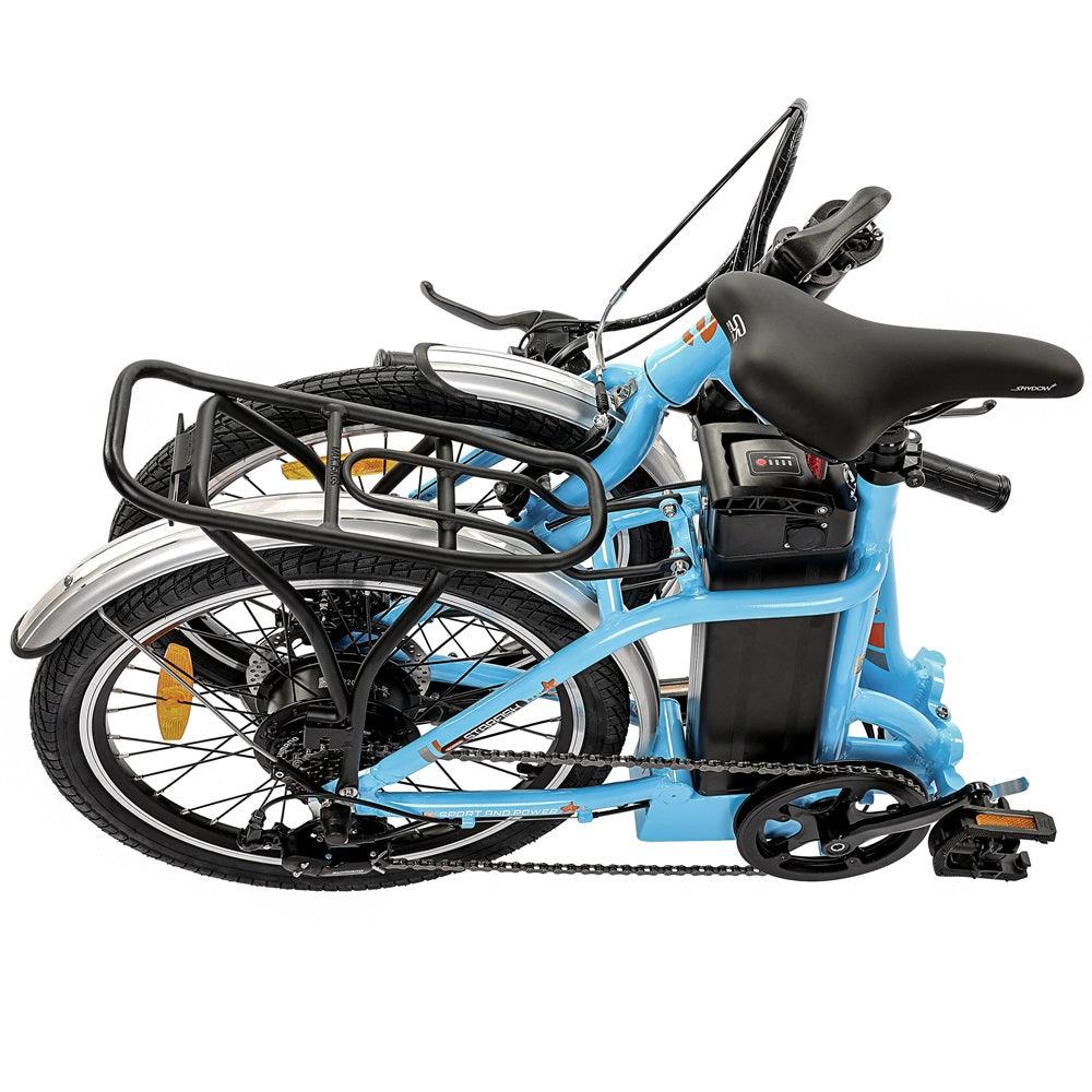 UL Certified-Ecotric 20inch Blue Starfish portable and folding electric bike - Green Vista Living