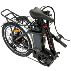 UL Certified-Ecotric Starfish 20inch portable and folding electric bike - Matt Black - Green Vista Living