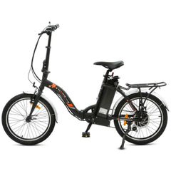 UL Certified-Ecotric Starfish 20inch portable and folding electric bike - Matt Black - Green Vista Living
