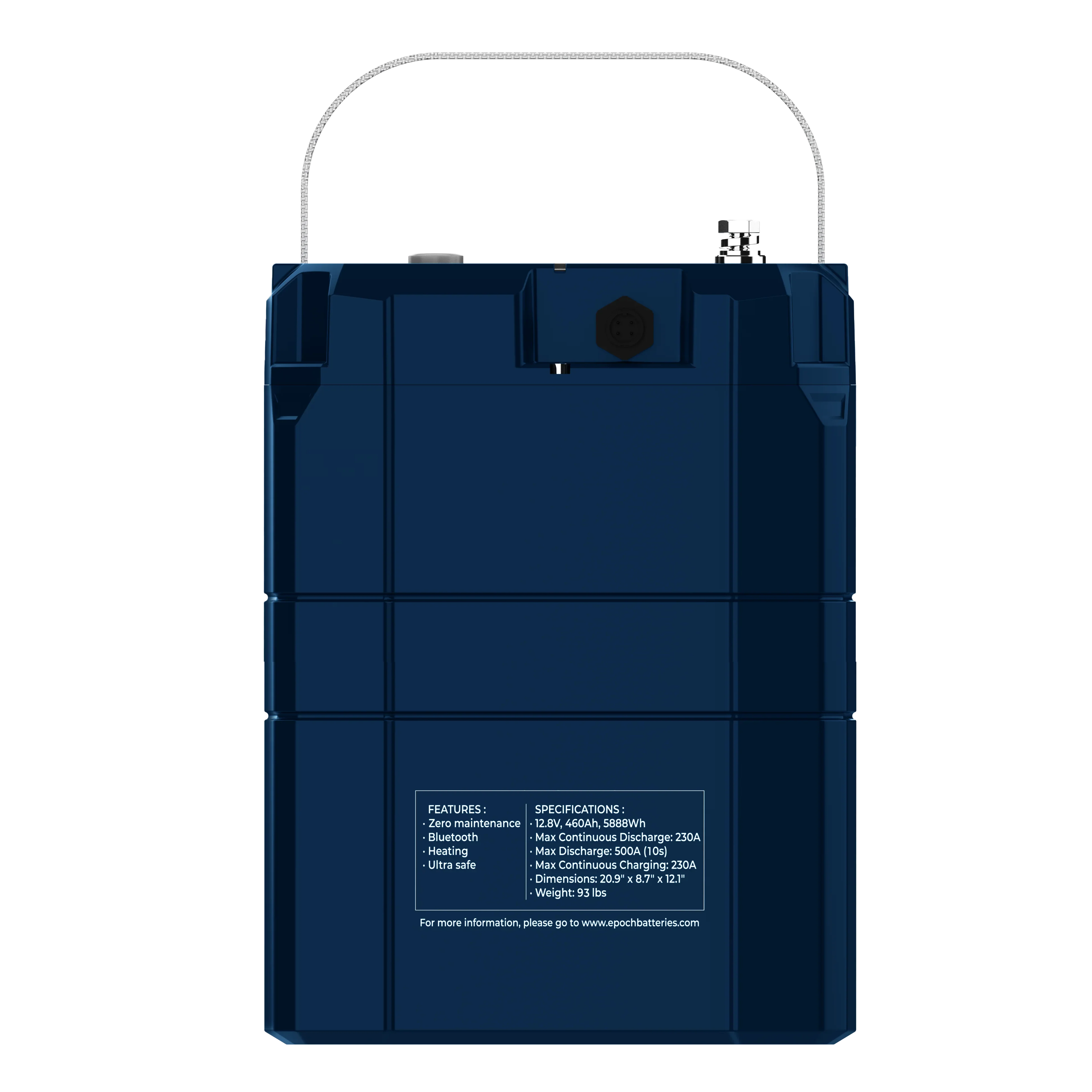 Epoch Batteries 12V 460Ah (5.89kWh) V2-T Elite Series - Heated & Bluetooth & Victron Comms LiFePO4 Battery Epoch Batteries