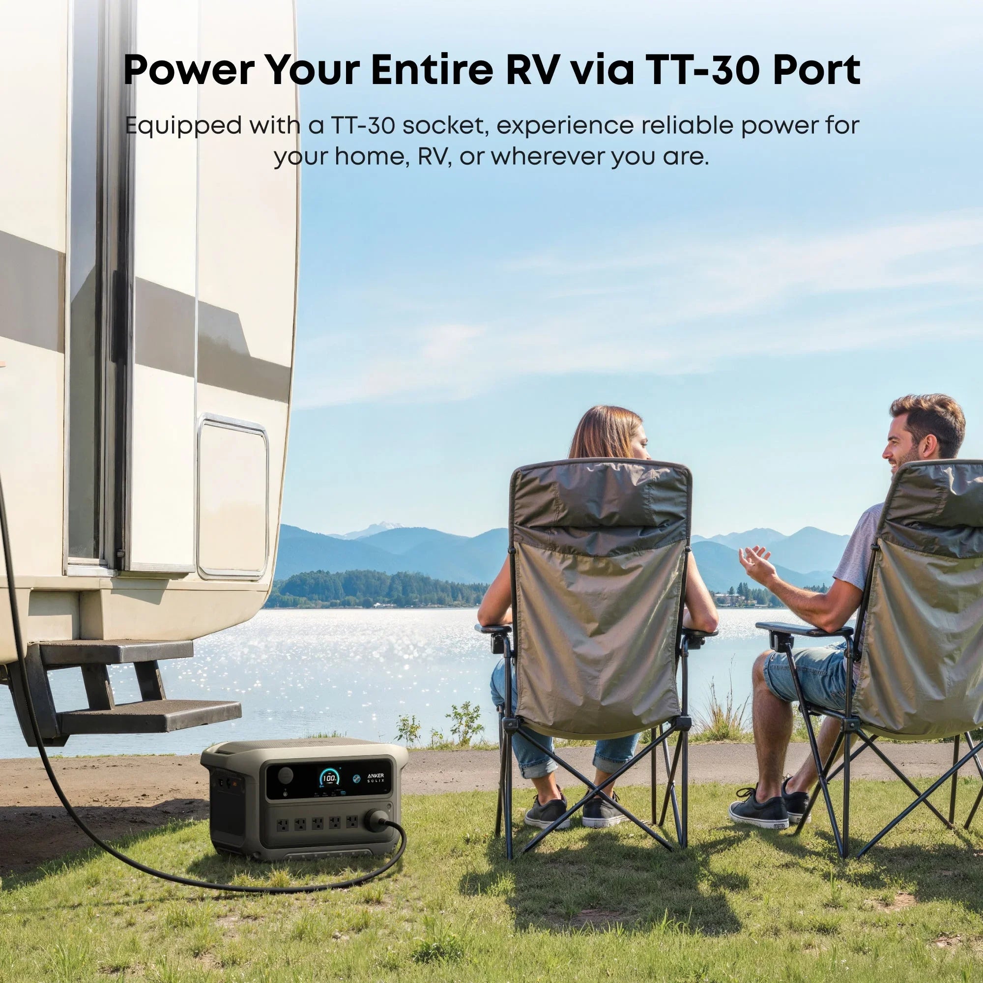 Anker SOLIX C2000 Gen2 Portable Power Station + Car Alternator Charger - Green Vista Living