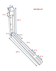 Folding Mounting Bracket for Mini Split Unit with Leveler - Green Vista Living