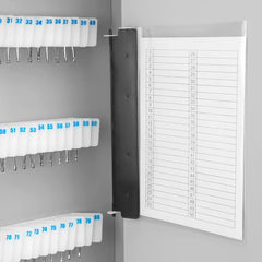 Barska 160 Capacity Fixed Position Key Cabinet with Key Lock, White Tags