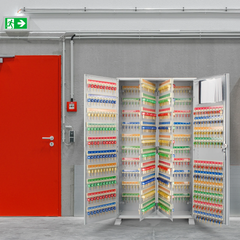 Barska 800 Capacity Adjustable Key Cabinet with Key Lock