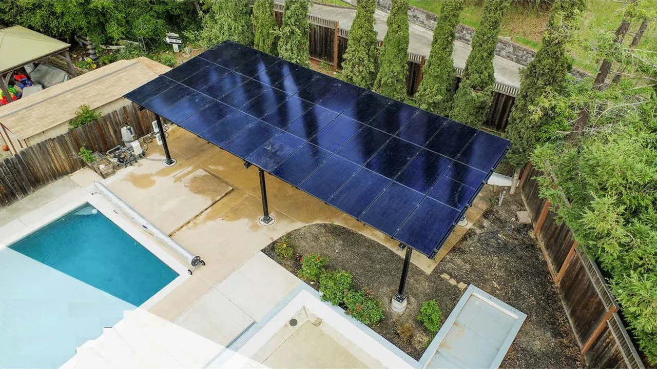Chiko Maximo 185 Steel Solar Carport/Gazebo - Green Vista Living