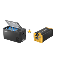 BougeRV 12V 23 Quart Portable Fridge Black For Travel