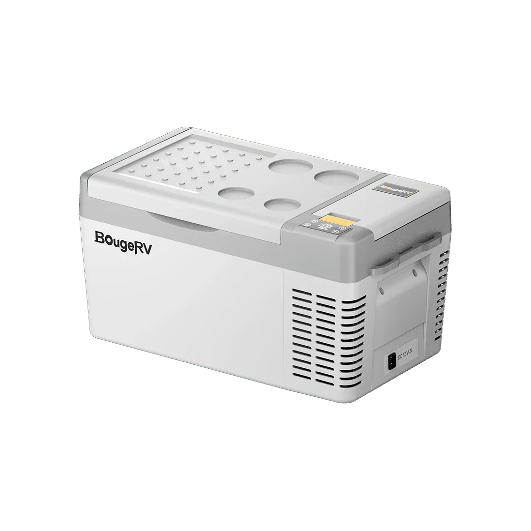 BougeRV CRPRO20 21 Quart 12V Portable Car Fridge Freezer White - Green Vista Living