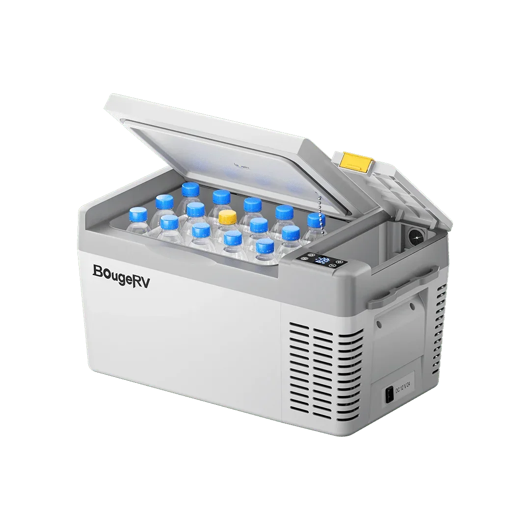 BougeRV CRPRO20 21 Quart 12V Portable Car Fridge Freezer White - Green Vista Living