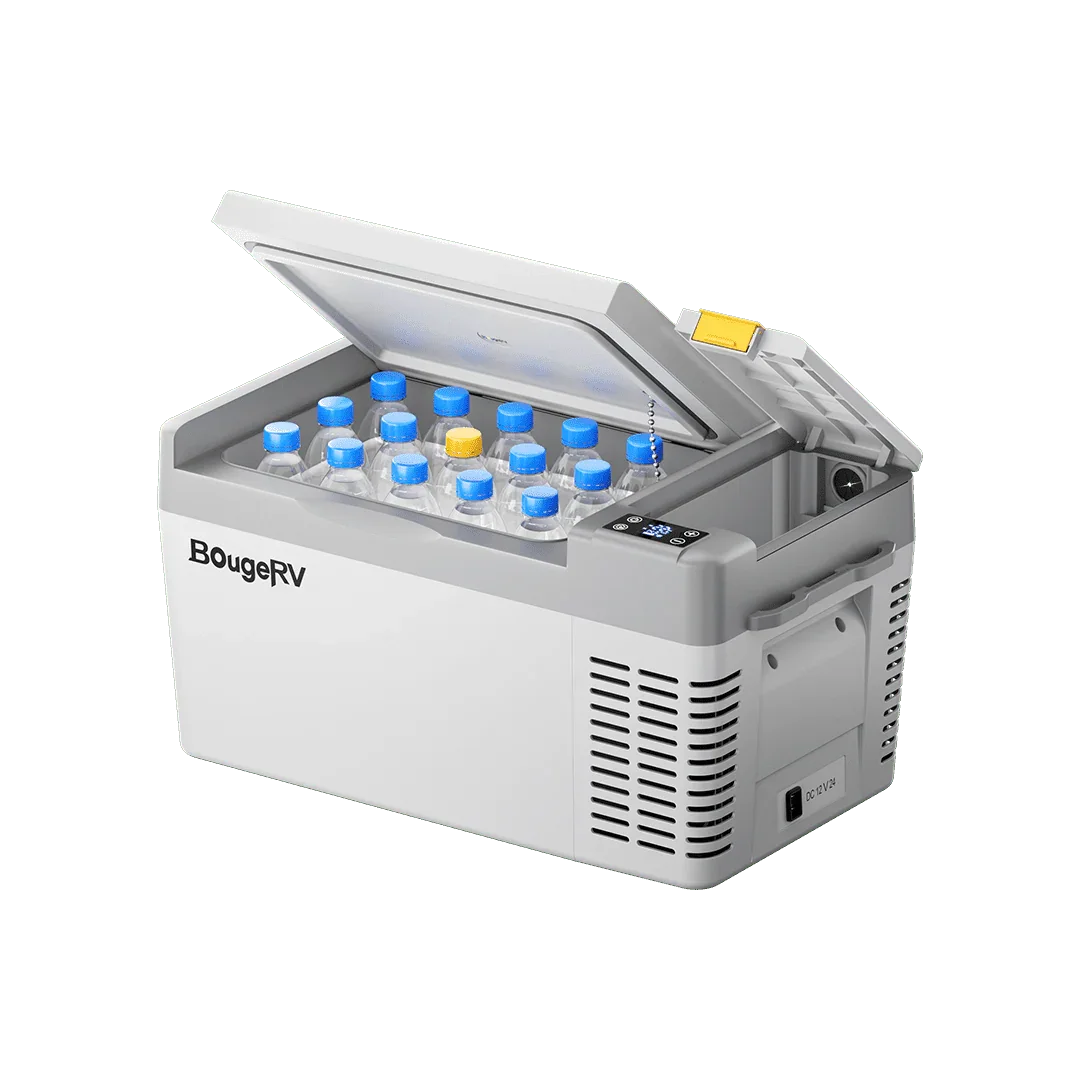BougeRV CRPRO20 21 Quart 12V Portable Car Fridge Freezer White - Green Vista Living