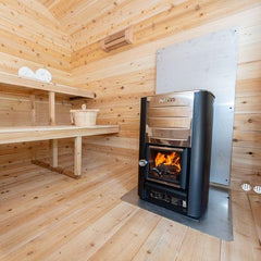Dundalk Leisurecraft Canadian Timber Georgian Cabin Sauna with Porch | 6 Persons - Green Vista Living