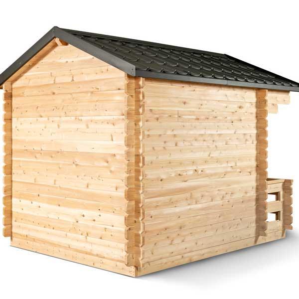 Dundalk Leisurecraft Canadian Timber Georgian Cabin Sauna with Porch | 6 Persons - Green Vista Living