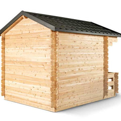 Dundalk Leisurecraft Canadian Timber Georgian Cabin Sauna with Porch | 6 Persons - Green Vista Living