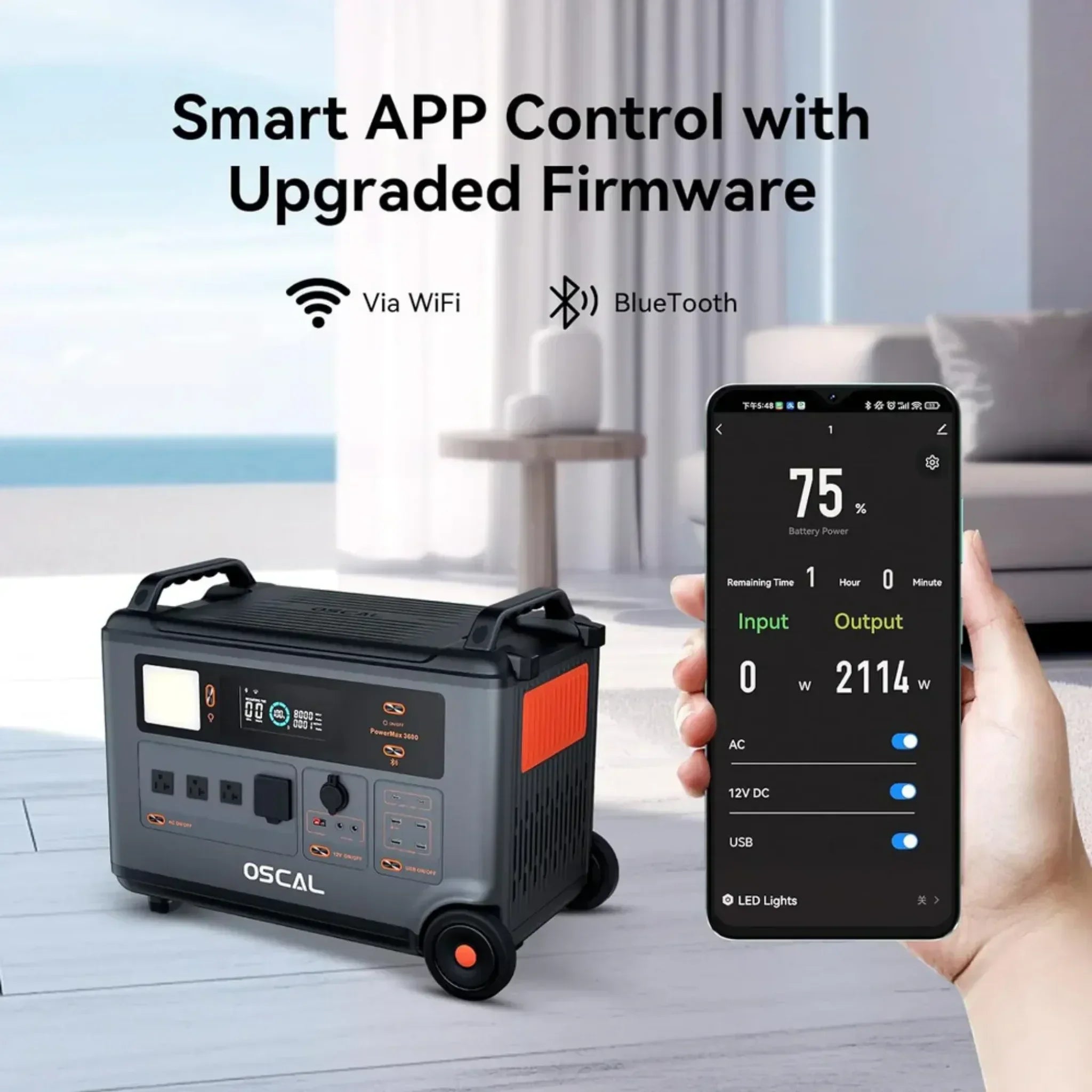 Oscal PowerMax 3600 | 3000W Portable Power Station with 3600Wh Capacity - Green Vista Living
