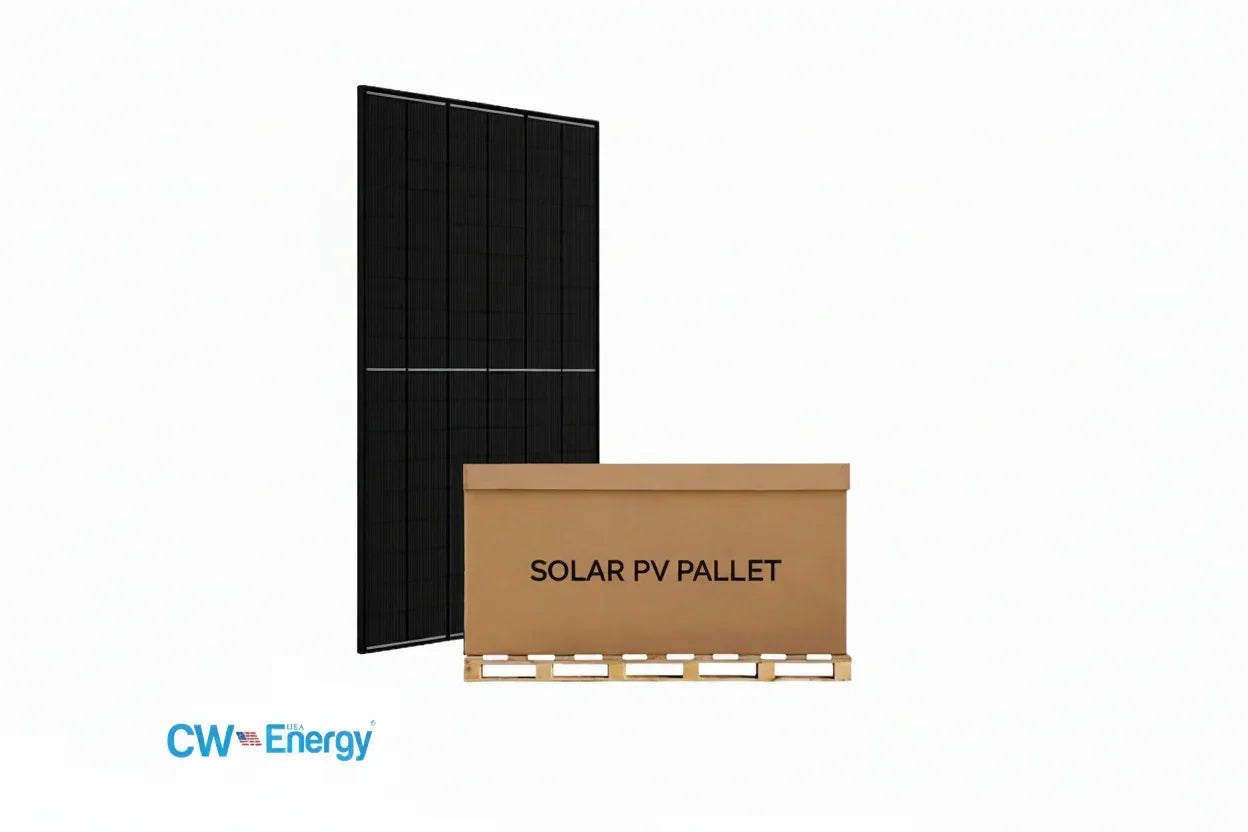 CW Energy Pallet of 450W Monofacial Solar Panels | 35 Panels - Green Vista Living
