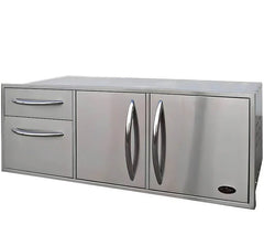 Cal Flame 52 Inch Door & Drawers Complete Utility Storage Set - BBQ07909 - Green Vista Living
