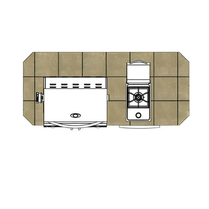 Cal Flame Pacifica Q 7 Ft. BBQ Grill Island - BBK701 - Green Vista Living