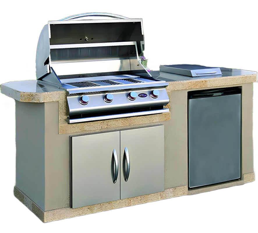 Cal Flame Pacifica Q 7 Ft. BBQ Grill Island - BBK701 - Green Vista Living