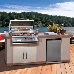 Cal Flame Atlantic Q 8 Ft. BBQ Grill Island - BBK801 - Green Vista Living